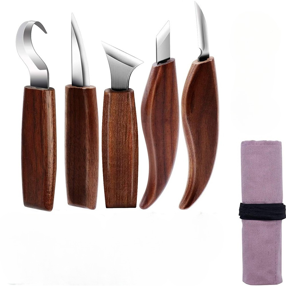 Woodworking Kits For Beginners - 8pcs Peralatan Ukir Kayu Set Pisau