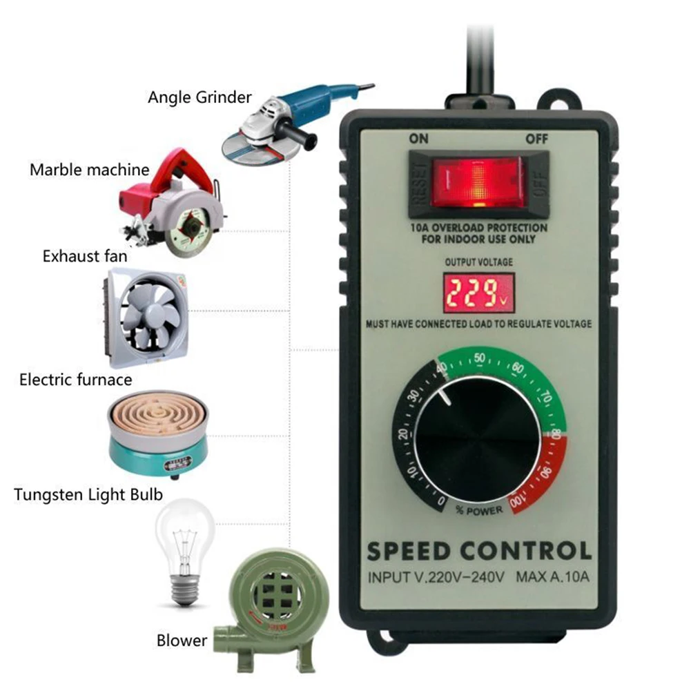Woodworking Uk - Saklar Pengatur Kecepatan Penggiling Sudut 4000W,