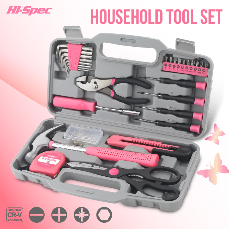 Woodworking Hammer - Hi-Spec 62 Buah Set Alat Rumah