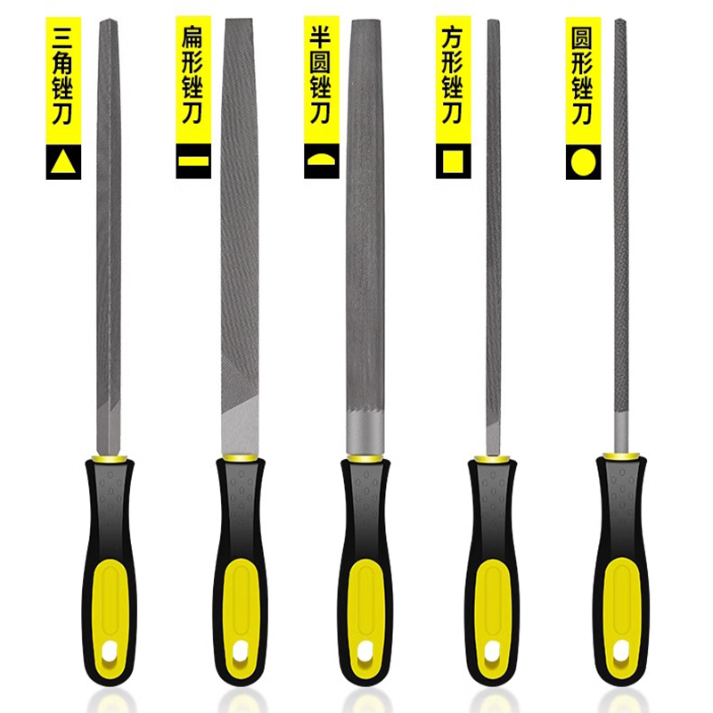 Woodworking Files And Rasps - Set Kikir Baja Industri Datar/Bulat/Setengah Bulat/Segitiga/Persegi