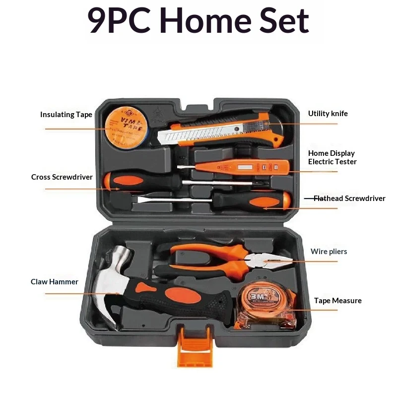 Woodworking Hammer - Kotak Peralatan Tangan Multifungsi Set Kotak