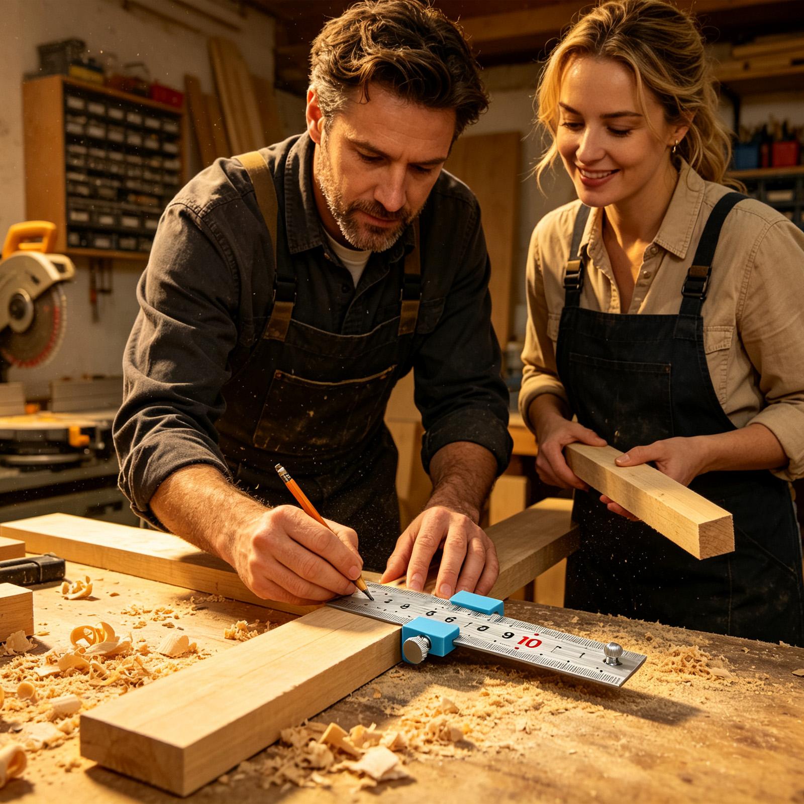 Woodworking And Carpentry - Alat Pertukangan Kayu, Penggaris Pertukangan, Alat