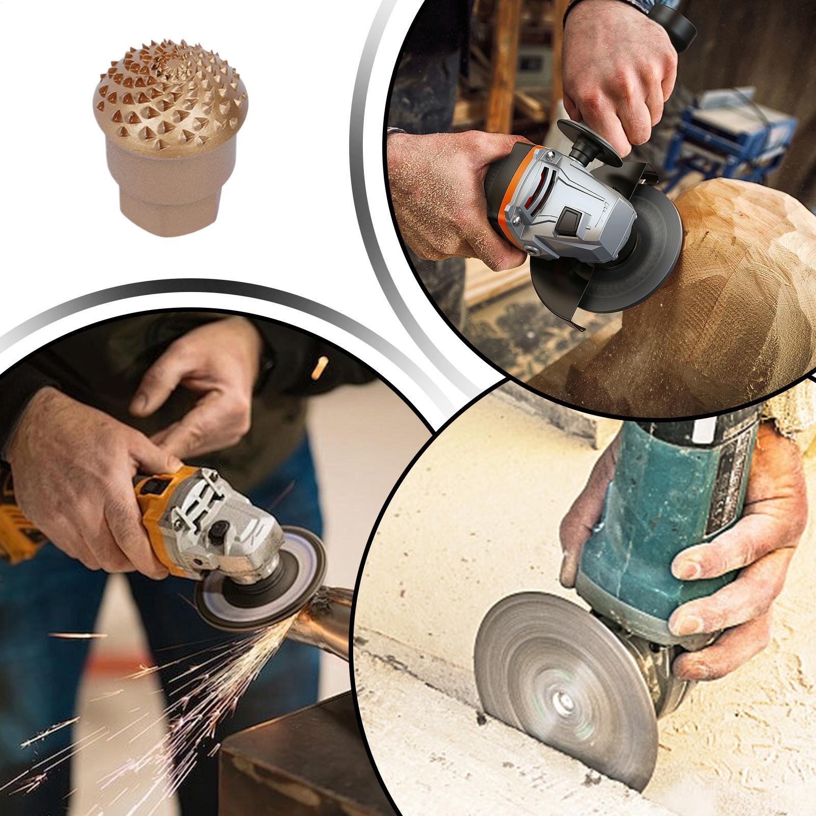 Woodworking And Carpentry - Aksesori Penggiling Sudut Kepala Pengamplas Berbentuk