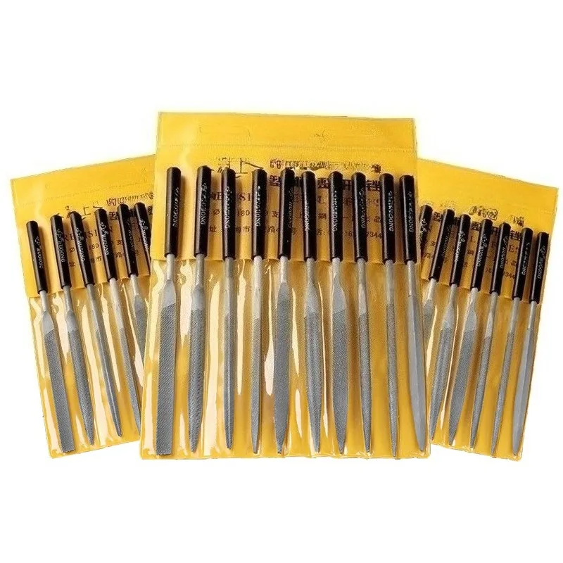 10pcs/set Set Kikir Jarum Loga - Woodworking Files And Rasps ulasan dan harga