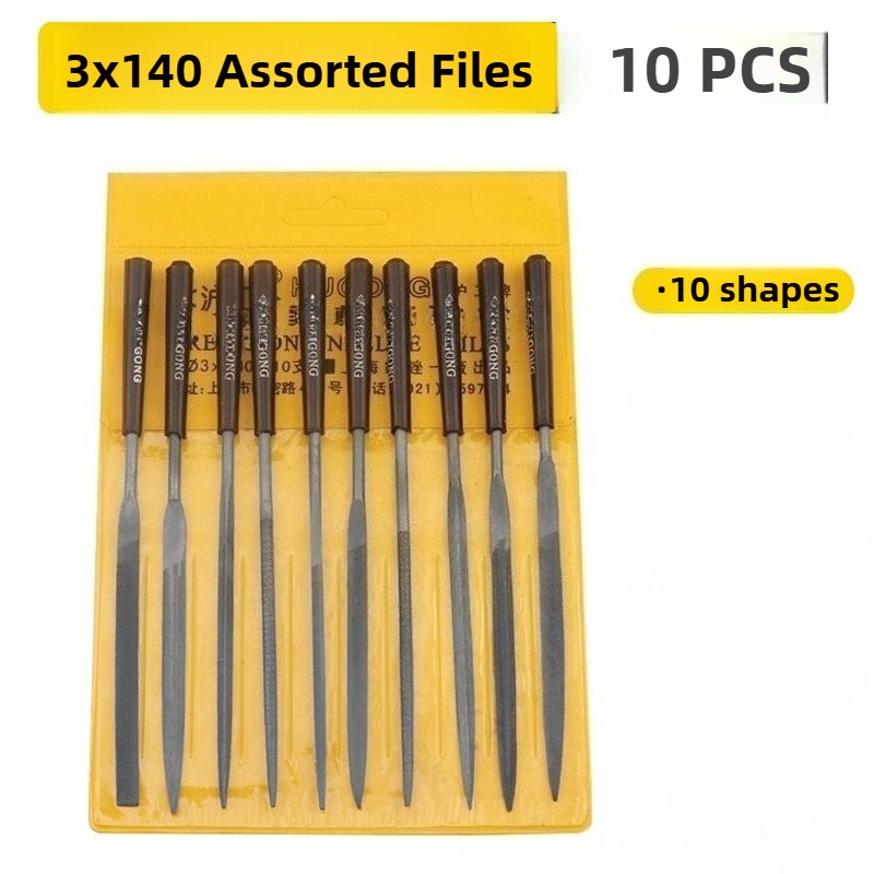 10pcs/set Set Kikir Jarum Loga - Woodworking Files And Rasps ulasan dan harga