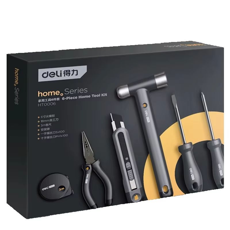 DELI hitam 6 buah set multiala - Woodworking Hammer ulasan dan harga