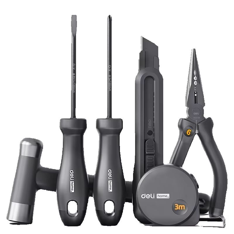 DELI hitam 6 buah set multiala - Woodworking Hammer ulasan dan harga