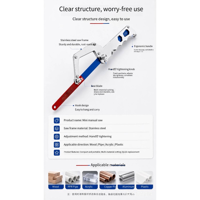 Gergaji Mini Tugas Berat Fleks - Woodworking Tools ulasan dan harga