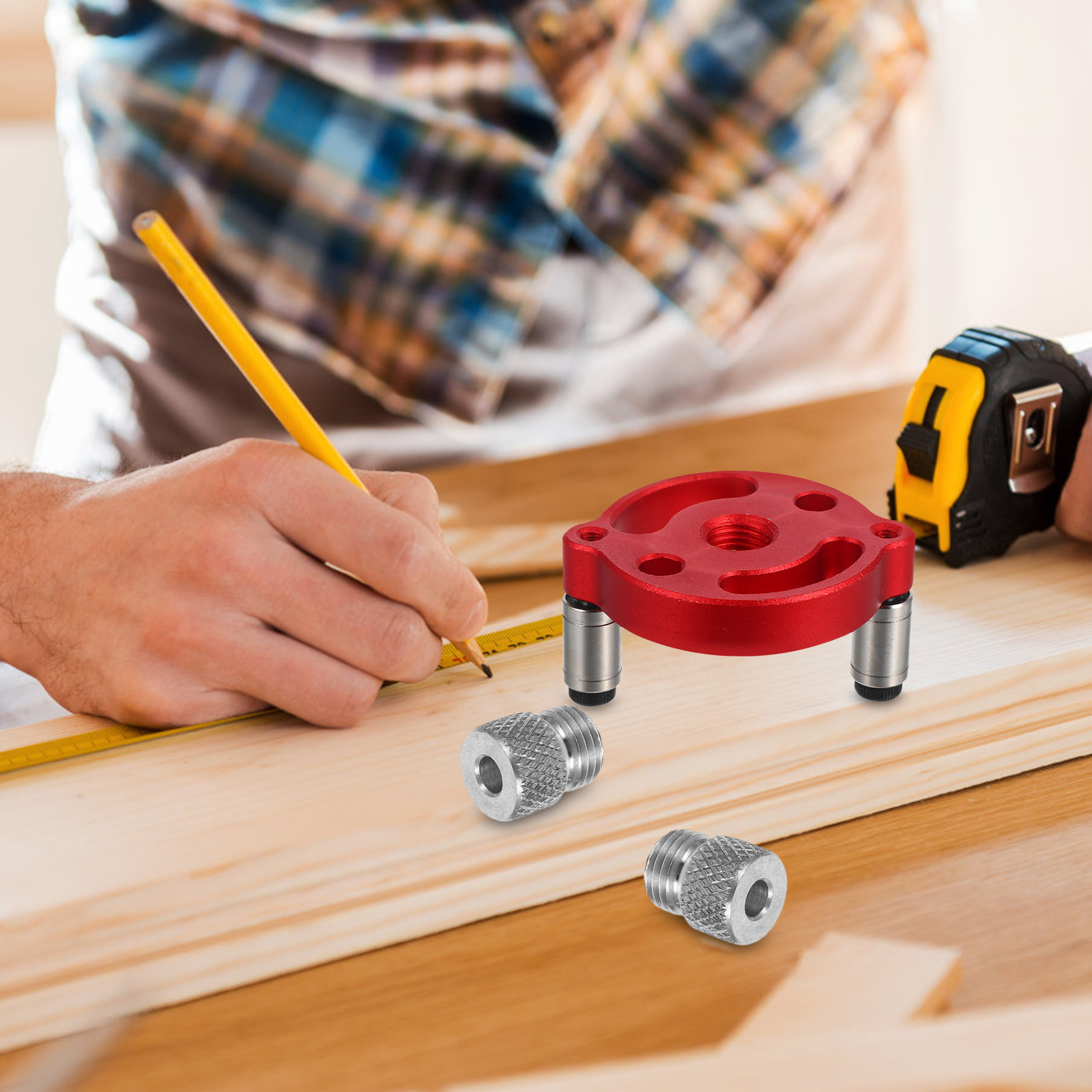 1Set Alat Penentu Lokasi Bor K - Woodworking And Carpentry ulasan dan harga