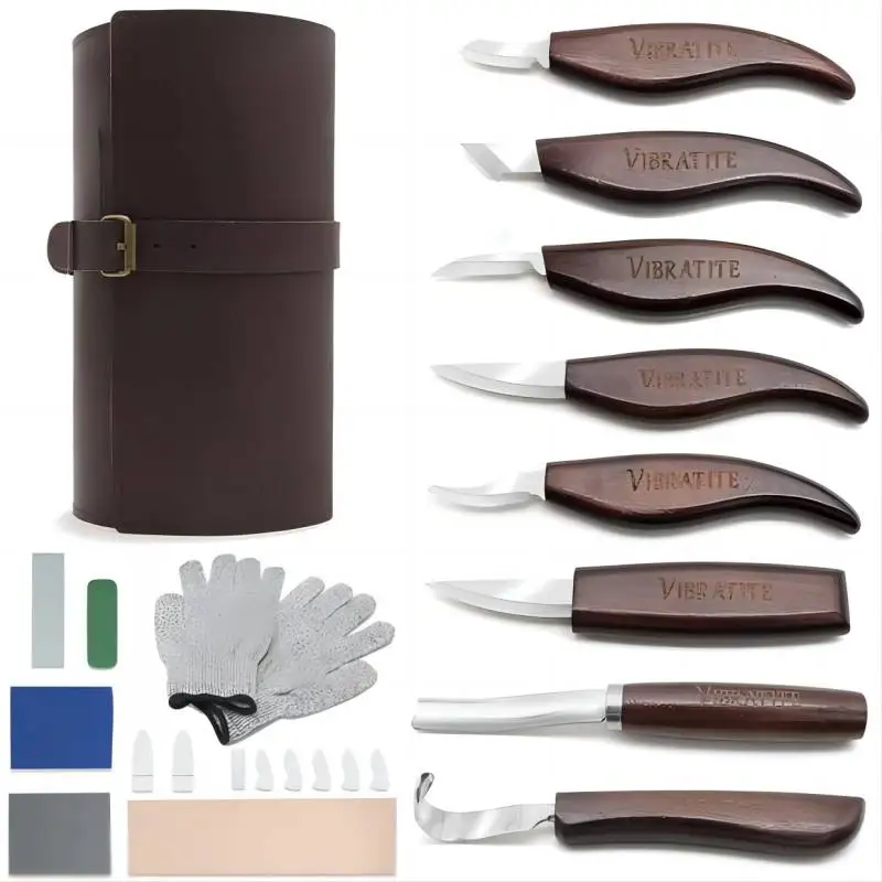 Kit ukiran kayu 15 buah, pisau - Woodworking Kits For Beginners ulasan dan harga
