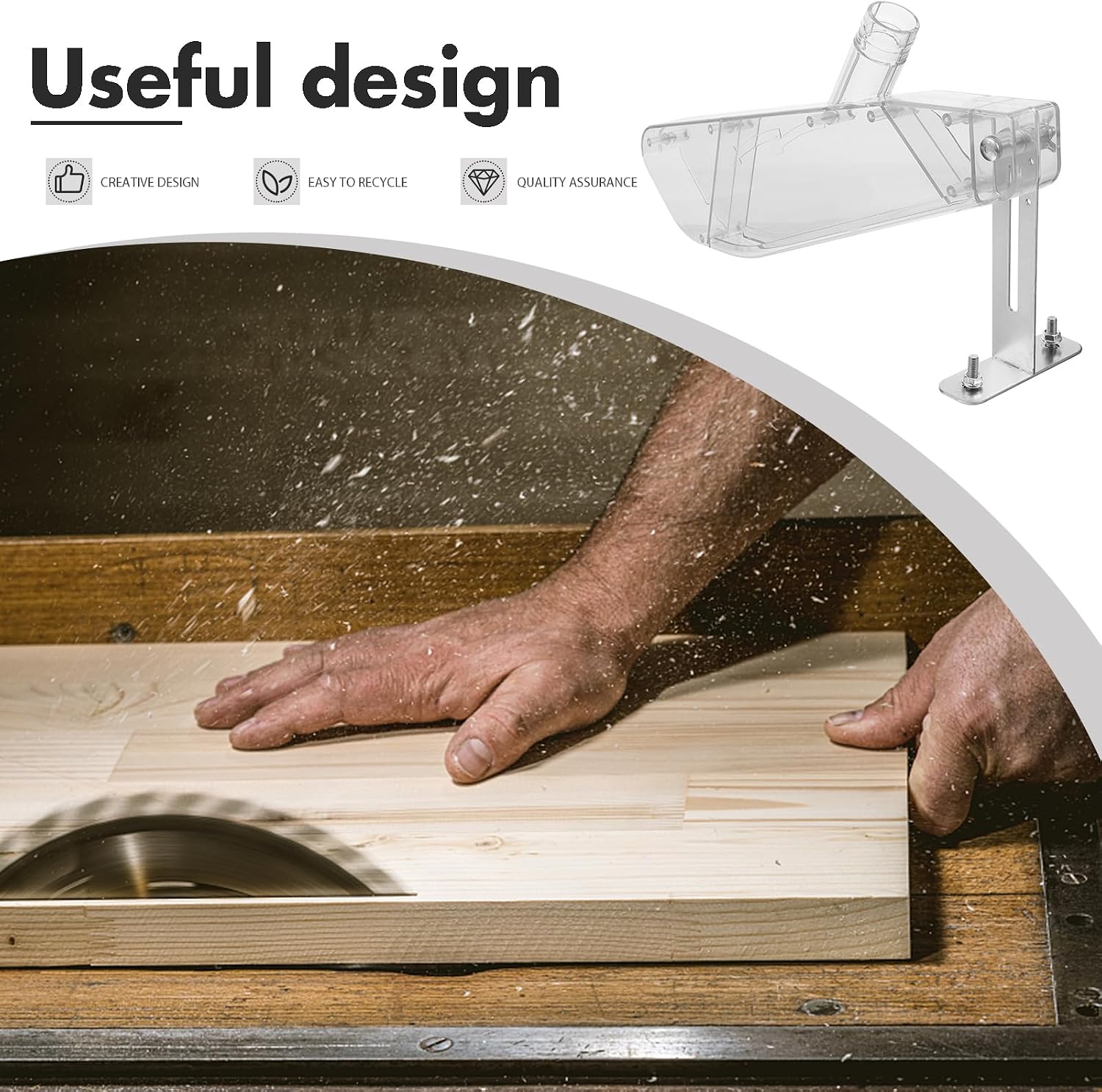 Penutup Pelindung Gergaji Meja - Vacuum Woodworking ulasan dan harga